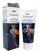 Jigott Natural Charcoal Foam Cleansing Очищающая балансирующая пенка для кожи лица с порошком древесного угля 8809541281556