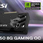 MSI RTX 5050 8G GAMING OC — свежее поступление видеокарт MSI.