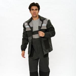 Китель+комбинезон, состав 65%хб 55%пэ, плотность 240, ткань Барьер (Твил), цвет серый