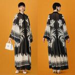 Роскошное Макси-Платье с Ботаническим Принтом