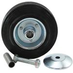 Колесо 160 мм промышленное без кронштейна (C63) 4000160