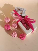 Подарочный набор свечи пионы, 5 шт светло розовый П02