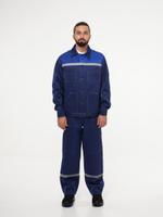 Костюм рабочий мужской Эпицентр-Спецодежда №101 (куртка, брюки) тёмно-синий с васильковым (ЧЗ) №101