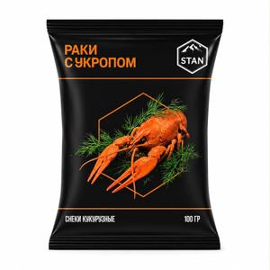 Снеки со вкусом "РАКИ С УКРОПОМ" 100гр