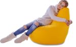 Кресло-мешок Classik Happy-puff Оксфорд XL Миди желтый