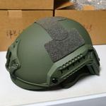 Оптовая продажа военных баллистических шлемов из сверхвысокомолекулярного полиэтилена (UHMW-PE) класса NIJ IIIA, пуленепробиваемых, зеленого цвета.