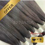 Bulk Hair Extension Straight Nasa Hair Black Color 0042