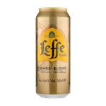ПИВО СВЕТЛОЕ ФИЛЬТРОВАННОЕ ПАСТЕРИЗОВАННОЕ LEFFE BLOND 6,6% 0,5 ж/б