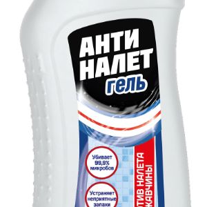 Средство для удаления известкового налета и ржавчины WC гель &#34;Анти налет&#34;(0,75л/0,82кг) - Гелевое чистящее средство для ванной комнаты и кухни. Подходит для чистки ванн, сантехники, кафеля, от известкового налета, подтеков ржавчины, мыльных разводов. Эффективно удаляет сложные загрязнения. Придает поверхности чистоту и блеск. На поверхностях, чувствительных к кислоте, держать не более 30 секунд.