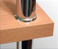 Фурнитура Микрон вместо фланца для мебельной трубы 25 мм