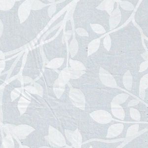 Перкаль.. Ткань Перкаль белый набивной (рисунок цветы и бамбук), ширина 240 см.