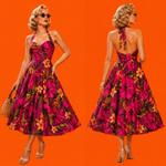 Платье Sunset Riviera с цветочным принтом