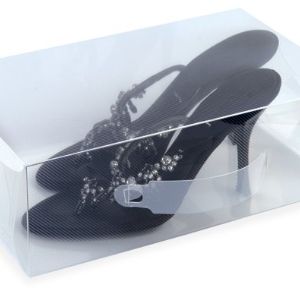 Прозрачные коробки для женской обуви, 3 шт. в упак. Цена за упаковку из 3-х кристально-прозрачных коробок
Размеры 29.5см x 9.5см x 18см
В прозрачную коробку Ladies Dreamhold  можно поместить  пару обуви до 40 размера включительно.
