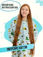 Худи оверсайз Huggzee Милый Мопс для детей унисекс HUGPUGK