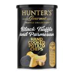 Чипсы картофельные Hunter's Gourmet Black Truffle & Parmesan (Черный Трюфель и Пармезан) 150гр банка 733603098630