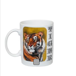 Керамическая чашка офисная Тигр