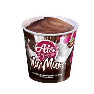 Мороженое шоколадное с пониженным содержанием сахарозы обогащенный лактулозой