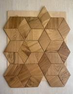 Деревянная мозайка с фаской