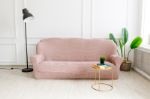 Чехол на 3х местный диван "Микрофибра" пепельно-розовый 3ДМ 435501