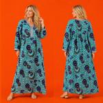 Хлопковое макси-платье Azure Mirage Premium