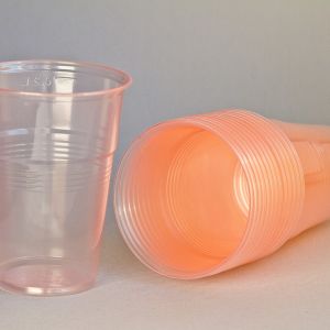 Одноразовые пластиковые стаканы для горячих и холодных напитков Напра.рф светло розовый стакан 200 мл Напра.рф
