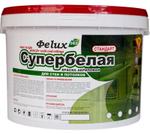 Краска супербелая "Стандарт" Феlux Для внутренних работ, 7 кг