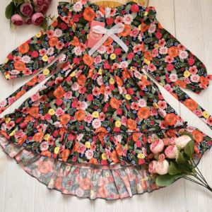 платье из хлопка 5 расцветок, размерный ряд 28-34