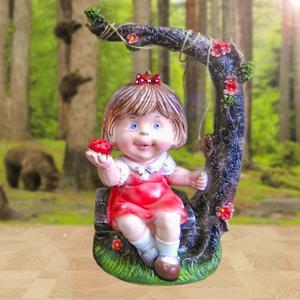 Интерьерная фигура, полистоун раскрашенный, 28х48х24 см