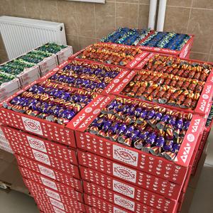 Шоколадный бочонки с различными начинками