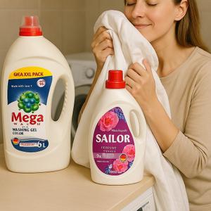 🧼 Mega Wash – Профессиональный гель для стирки 4 л и 6 л
Mega Wash – это высокоэффективный гель для стирки, доступный в объемах 4 л и 6 л, разработанный для удаления стойких загрязнений и сохранения яркости тканей. Его концентрированная формула обеспечивает отличные результаты даже при низких температурах, что способствует экономии энергии и бережному отношению к окружающей среде.​




🔑 Преимущества:
Универсальность – подходит для стирки белого и цветного белья.




Эффективность при низких температурах – качественная стирка уже при 30°C.




Без фосфатов – безопасен для кожи и окружающей среды.




Экономичность – объем 4 л рассчитан на 100 стирок.




Соответствие стандартам ЕС – сертифицирован по REACH и CLP.​
Интернет-магазин Турецких продуктов
+4
Едоставка
+4
Емолл
+4
Festima.Ru




🌸 Sailor – Кондиционер для белья 1 л
Sailor – это кондиционер для белья объемом 1 л, придающий тканям мягкость и свежий аромат. Его гипоаллергенная формула подходит для чувствительной кожи, обеспечивая комфорт и уход за бельем.​

🔑 Преимущества:
Длительная свежесть – сохраняет аромат на протяжении всего дня.
Гипоаллергенность – безопасен для чувствительной кожи.
Облегчает глажение – смягчает ткани, уменьшая образование складок.
Экологичность – биоразлагаемые компоненты, безопасные для окружающей среды.​
Интернет-магазин Турецких продуктов
📈 Ключевые слова для SEO-продвижения:
гель для стирки Mega Wash 4 л

гель для стирки Mega Wash 6 л
кондиционер для белья Sailor 1 л
бытовая химия оптом
производитель моющих средств
экологичные средства для стирки
гипоаллергенный кондиционер


средства для стирки без фосфатов
производитель бытовой химии
оптовая продажа средств для стирки​
Если вы заинтересованы в сотрудничестве или хотите получить индивидуальное коммерческое предложение, пожалуйста, свяжитесь с нами. Мы предлагаем гибкие условия и качественную продукцию, соответствующую европейским стандартам.​