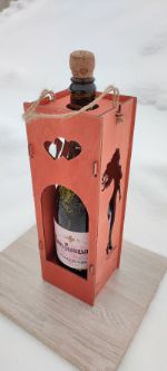 Коробка — светильник для вина