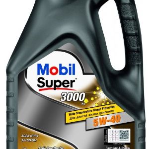Синтетическое моторное масло MOBIL Super 3000 X1 5W-40 4 л
