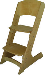 Растущий стул бесцветный лак