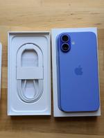 APPLE IPHONE 16 PLUS 128 ГБ ULTRAMARINE РАЗБЛОКИРОВАННЫЙ НОВЫЙ ЗАПЕЧАТАННЫЙ ГАРАНТИЯ APPLE 1 ГОД