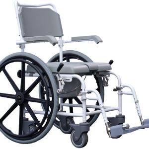 Инвалидная коляска  Excel Xeryus НС-820 с санитарным оснащением, предназначена для использования в помещениях и комнатах личной гигиены и может использоваться как самостоятельно активными больными и инвалидами, так и для передвижения с помощью сопровождающих лиц.
