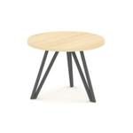 Asti Стол журнальный (круглый) AS. SJ-003 Акация Лорка/Металл Антрацит 600*600*435 Артикул: AS.SJ-003