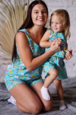 Пижамы для мам и детей Чадо Единорог