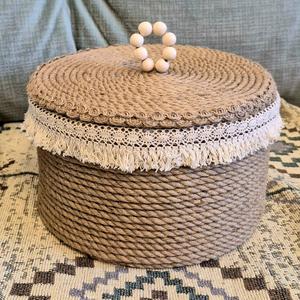 Корзина для хранения универсальная с крышкой