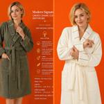 Modern Signature Унисекс Халат с Шалевым Воротником из 100% Хлопка — Премиальная Дизайнерская Коллекция