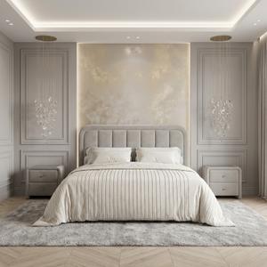 Кровать Терра 3
Современные радиусные формы
• Универсальный дизайн, который легко сочетается с разными стилями интерьера
• Аккуратные мягкие обивки, создающие атмосферу уюта и тепла
• Радиусные формы - тренд в мебельной индустрии
Подъемный механизм с березовыми анатомическими ламелями.