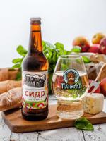 Сидр "Полусухой" Пивоваренный завод Панкрат бутылка стекло 0,45