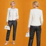 Твидовый Жакет Aurora с Декоративными Камнями