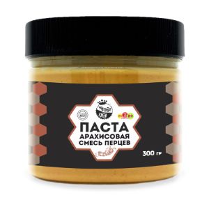 Арахисовая паста из обжаренных ядер арахиса с черным, душистым перцем и морской солью.