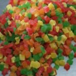 разноцветные кубики папайи