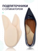 Подпяточники для обуви супинаторы ортопедические стельки от плоскостопия силиконовые пяточная шпора DUOPLANTA BRH21
