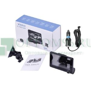 Автомобильный видеорегистратор 3в1 170 градусов 1080P HD