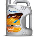 Моторное масло Gazpromneft Premium N 5W-40 API SN/CF, ACEA A3/B6 5л.