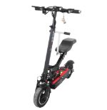 LEADERS Red Stripe Electric Scooter With Double Seats 500W Motor, 48V 10.4AH Battery, 50KM/H Speed, 10" Tubeless Tires, LED Headlight, Brake Light, Side Indicator 202570