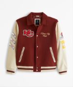 Куртка-бомбер ABERCROMBIE Kansas City Chiefs Varsity 57695419