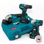 Набор 3 в 1 Makиta бесщеточный (болгарка + шуруповерт + гайковерт) (М39)